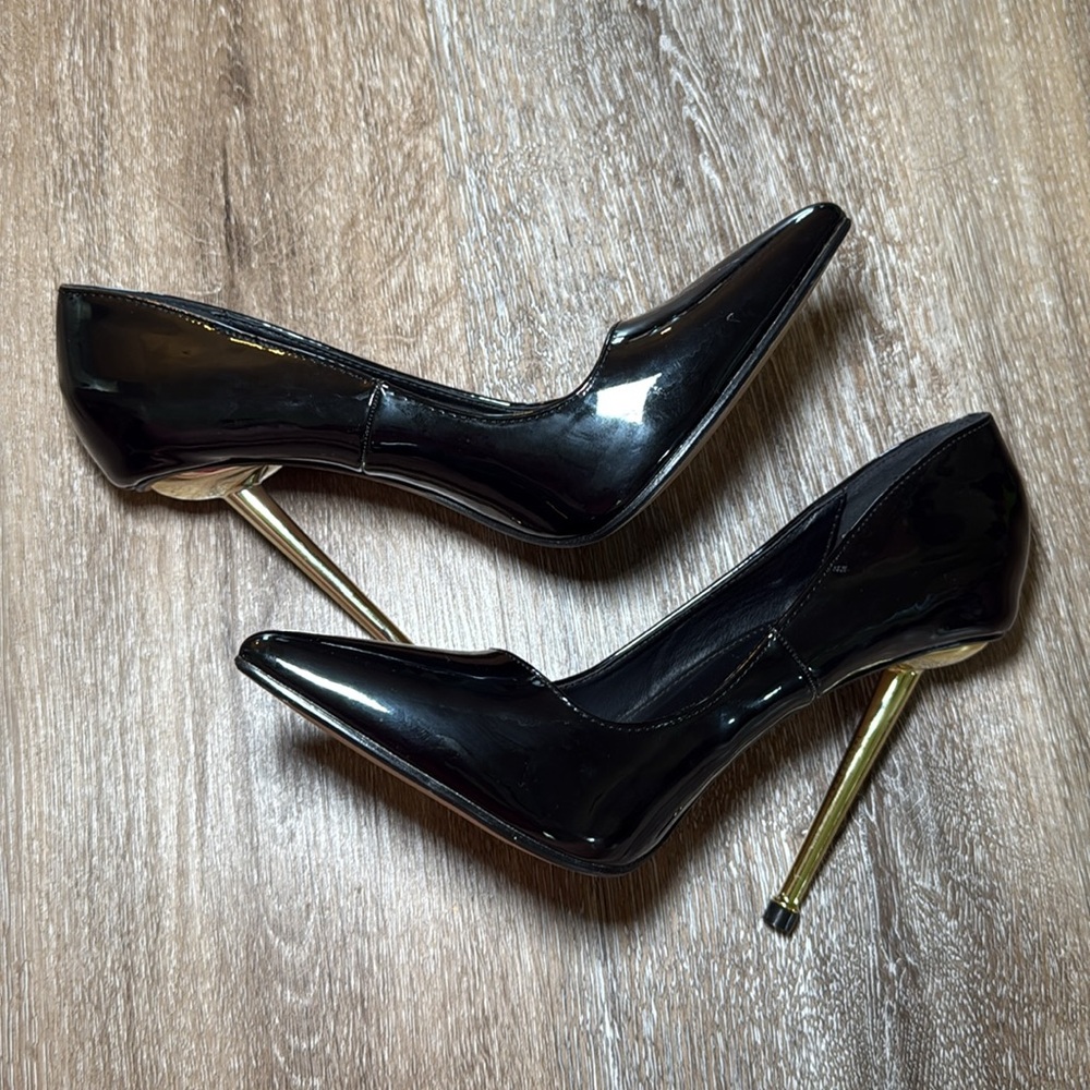 Fashion Nova Women’s Black Pointed Toe Stiletto Heels Size 8‎ - Picture 5 of 8